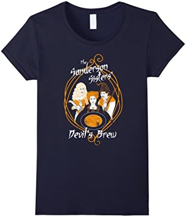 Women's The Sanderson Sisters Devil's Brew T-Shirt Large Navy