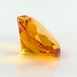 Citrine Orange Glass Shaped Diamond Ring Paperweight