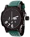 Adee Kaye #AK7220-MIPB51X Men's Black IP Oversized Chronograph Watch