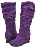 Qupid Ocean-20 Purple Women Boot