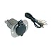 Sporting Goods : AFI 20036 Boat 12-Volt Receptacle with Protective Cap, Mounting Plate, and Wires