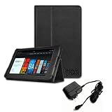 Premium Smart PU Leather Cover Case for Kindle fire with Micro USB Charger (Black) (Includes SmackTom Logo Silly band) Premium Smart PU Leather Cover Case for Kindle fire with Micro USB Charger (Black) (Includes SmackTom Logo Silly band)