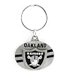 Oakland Raiders Pewter Oval Keychain