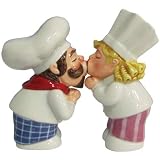 Westland Chef Couple kissing magnetic Salt and Pepper shaker set s/p Mawh