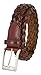 100% Genuine Leather Woven Braided Casual Dress Belt for Men