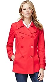 Pure Cotton Double Breasted Notch Lapel Mac