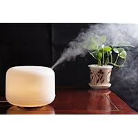 INFONONLINE 500ml Aroma Diffuser Ultrasonic Humidifier LED Color Changing Lamp Light Ionizer