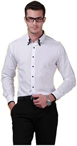 Maxhomme Mens Good Fit USA Style Long Sleeve Semi Formal Shirt