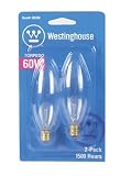 WESTINGHOUSE LIGHTING CORP #03784-54 TV 2PK 60WCLR Torp Bulb