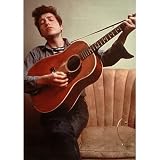 (24x33) Bob Dylan Young with Guitar Music Poster Print