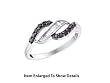 Black & White Genuine 1/3 Ctw. Diamond Lady Ring