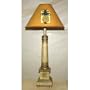 Table lamp resin base hard back shade pineapple