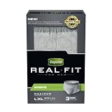 Depend Real Fit for Men Briefs, Large/XL, Case/9 (3/3s)
