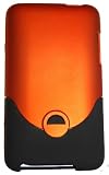 KingCase Ipod Touch 2G 3G - 2nd & 3rd Gen. Rubberized Slim Slider Case (Orange & Black) 8GB, 16GB, 32GB, 64GB