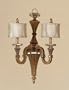 AF Lighting 6461-2W Dark Antique Gold Amity Tuscan Two Light Up Lighting Wall Sconce from the Amity