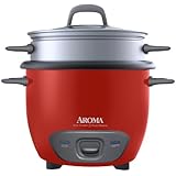 Aroma 6-Cup (Cooked) Pot Style Rice Cooker and Food Steamer (ARC-743-1NGR)