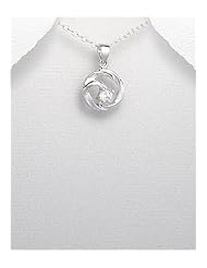 CZ Pendant Necklace In 92.5 Sterling Silver