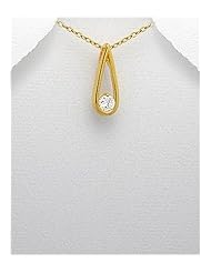 CZ Pendant Necklace In 92.5 Sterling Silver