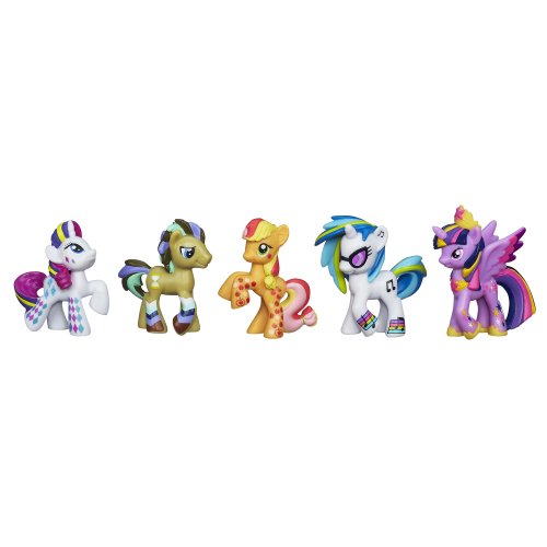 My Little Pony, Rainbow Pony Favorite Set [Dr. Hooves, DJ PON-3, Rarity, Applejack and Princess Twilight Sparkle]