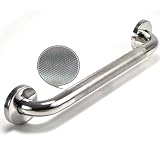 WingIts WGB5PSKN24 Premium Grab Bar, Diamond Knurled Grip, Concealed Mount, Polished Knurled Stainless Steel, 24-Inch Length by 1.25-Inch Diameter