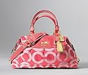 AUTHENTIC COACH SABRINA OP ART SATCHEL DUFFLE BAG 12947 (Melon)