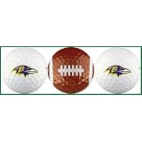 Baltimore Ravens Golf Balls w Football
