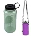KLOUD City® Neoprene Water Bottle Sleeve Insulator Cooler Koozie with Adjustable Shoulder Strap for 32 Oz.Wide Mouth Sport Water Bottle (Purple)