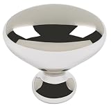 Atlas Homewares A804-PN 1-3/4-Inch Euro-Tech Collection Robins Egg Knob, Polished Nickel