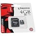 Produkt-Bild: TransFlash Micro SD 4GB + Adapter Kingston f&uuml;r Garmin-Asus n&uuml;vifone A50 n&uuml;vifone G60 n&uuml;vifone M10
