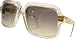 Cazal Model 607 Sunglasses ~ Brand New ~ Authentic and Original - Clear Color Frame with Graduated Gray Lenses and Cazal Logo on Left Lens ~ - supplied with magnetic Cazal case and microfibre cleaning cloth - your prescription lens can be easily fitted into these sunglasses