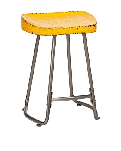 Metal Loft Sgabello Artigianale Giallo
