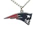 New England Patriots Logo Pendant Necklace - NFL Football Fan Shop Sports Team Merchandise