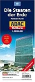 Produkt-Bild: Die Staaten der Erde. ADAC Weltkarte politisch 1 : 30 000 000: Mit den Flaggen aller Staaten. Mit Ortsregister