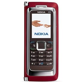 Nokia E90 Communicator Unlocked Smartphone with 3.2 MP Camera, 3G, Wi-Fi, GPS, Media Player, MicroSD Slot--International Version with Warranty (Red)