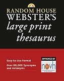 Random House Webster's Large Print Thesaurus