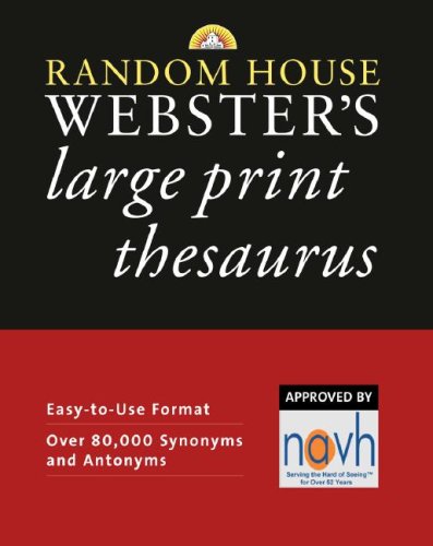 Random House Webster's Large Print Thesaurus