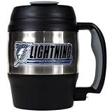 NHL Tampa Bay Lightning 52-Ounce Stainless Steel Macho Travel Mug with Bottle Opener