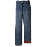 Flannel-Lined Five-Pocket Jeans