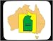 Decorated Mouse Pad with Australia, country, map, Northern, nation, Territory