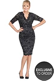 Twiggy for M&S Woman Floral Lace Dress with Secret Support™