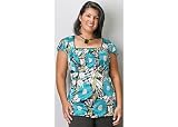 Plus Bay Studio Career Empire Pintuck Tie Back Blouse