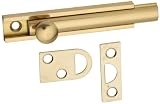 National Hardware V1922 Surface Bolt, Solid Brass, 3-Inch