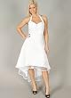 Gathered Bust A-Line Halter Formal for Bridesmaid Formal Prom