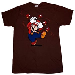 Super Mario Brothers Nintendo Classic Gaming Goomba Attack T-Shirt
