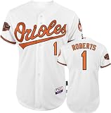 Brian Roberts Jersey: Adult Majestic Home White Authentic Cool Base&Atilde;&cent;"&Acirc;&cent; Baltimore Orioles Jersey with Oriole Park at Camden Yards 20th Anniversary Patch