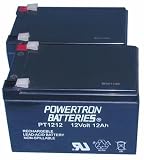 (2) 12 Volt 12AH Ebike Electric Scooter Battery E-Bike Boreem