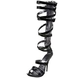 Michael Antonio Women's Owen Gladiator Sandal,Black,8 M US