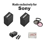 Buy 2 Pack Li-Ion Extended Life Replacement Battery Pack For The Sony NP-FV100 5600mAh... by Sunset