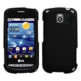 MyBat LG Vortex Phone Protector Cover - Solid Black