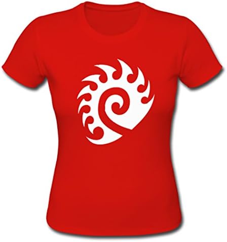 Buuban Girls Cool Zerg Logo T-shirt Tshirts Red XL